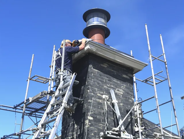 Sturdy chimney crown finished by Manhattan Beach Chimney Sweep in Manhattan Beach, CA