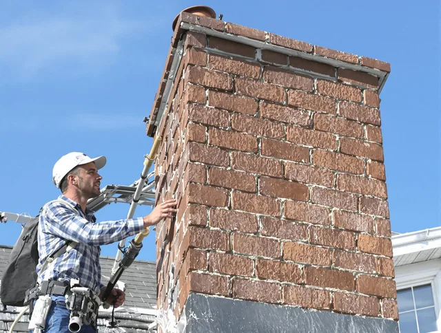 Brickwork for a chimney rebuild by Manhattan Beach Chimney Sweep in Manhattan Beach, CA