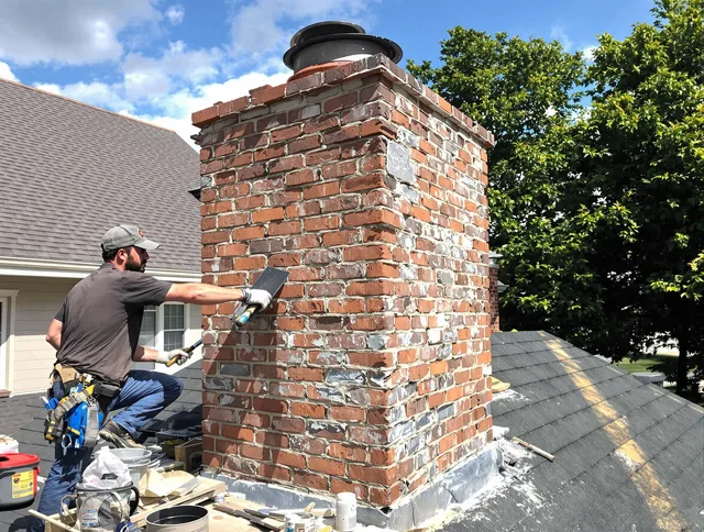 Completed chimney rebuild by Manhattan Beach Chimney Sweep in Manhattan Beach, CA