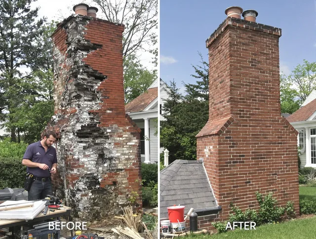 Manhattan Beach Chimney Sweep performing a full chimney restoration in Manhattan Beach, CA