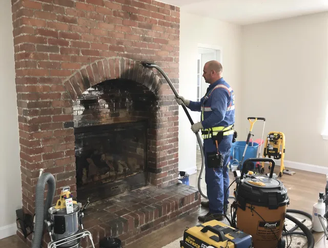 Manhattan Beach Chimney Sweep expert performing detailed chimney sweep in Manhattan Beach, CA