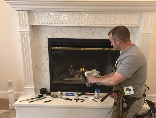 Manhattan Beach Chimney Sweep performing fireplace maintenance in Manhattan Beach, CA