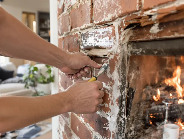 Routine fireplace repair by Manhattan Beach Chimney Sweep in Manhattan Beach, CA