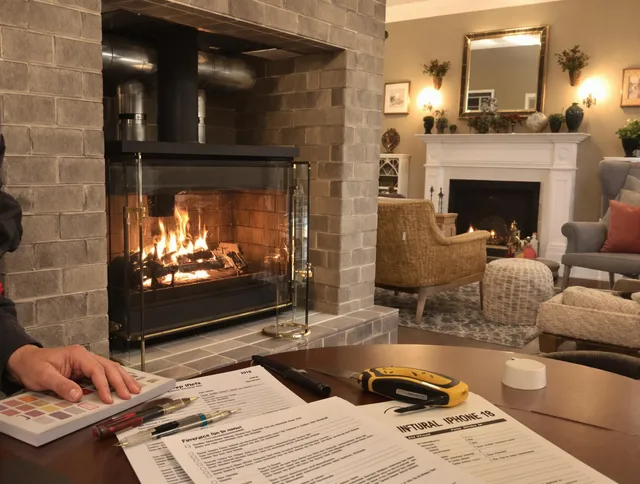 Manhattan Beach Chimney Sweep verifying fireplace safety measures in Manhattan Beach, CA